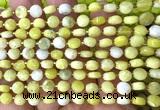 CCB1773 15 inches 6mm faceted coin butter jade beads