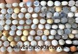 CCB1835 15 inches 6mm faceted coin aquamarine gemstone beads
