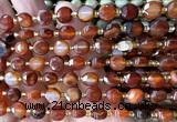 CCB1939 15 inches 8mm faceted coin dream agate beads