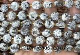CCB2158 15 inches 10mm faceted coin yooperlite flame jasper beads