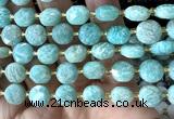CCB2182 15 inches 10mm faceted coin amazonite gemstone beads