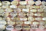 CCB2502 15 inches 9*14mm faceted marquise lemon quartz beads