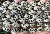 CCB2514 15 inches 9*14mm faceted marquise dalmatian jasper beads