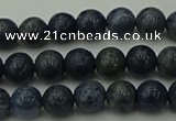 CCB450 15.5 inches 4mm round blue coral beads wholesale