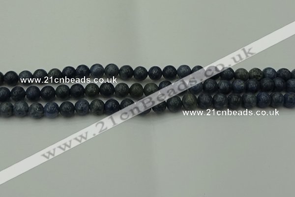 CCB450 15.5 inches 4mm round blue coral beads wholesale