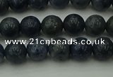 CCB451 15.5 inches 6mm round blue coral beads wholesale