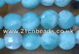 CCB553 15.5 inches 4mm faceted coin amazonite beads wholesale