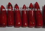 CCB66 16 inches horn shape red coral beads Wholesale