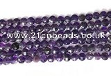 CCB767 15.5 inches 8mm faceted coin amethyst beads