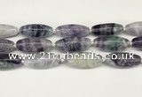 CCB781 15.5 inches 15*38mm - 16*40mm rice fluorite  beads