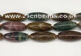 CCB782 15.5 inches 15*38mm - 16*40mm rice ocean agate beads