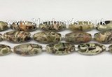 CCB785 15.5 inches 15*38mm - 16*40mm rice ocean agate beads