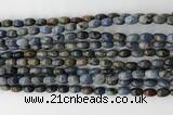 CCB806 15.5 inches 4*6mm rice dumortierite gemstone beads wholesale