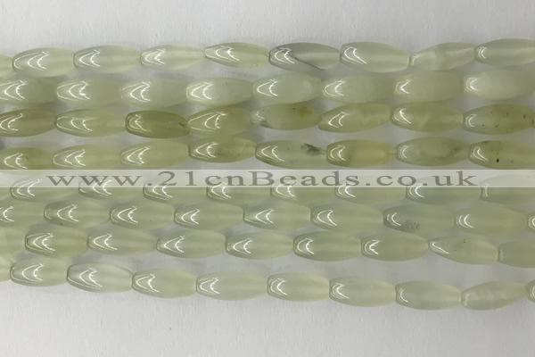 CCB817 15.5 inches 5*12mm rice New jade gemstone beads wholesale