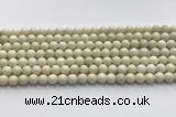 CCB821 15.5 inches 6mm round ivory jasper gemstone beads wholesale