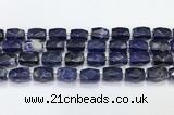 CCB889 11*15mm-12*16mm faceted cuboid sodalite beads wholesale