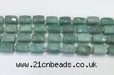 CCB891 11*15mm-12*16mm faceted cuboid Amazonite beads wholesale