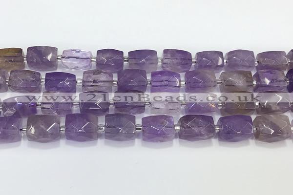 CCB897 11*15mm-12*16mm faceted cuboid ametrine beads wholesale