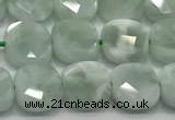 CCB905 15.5 inches 8*8mm faceted square angel skin beads