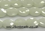 CCB919 15.5 inches 6*8mm faceted oval luminous beads