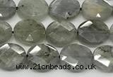 CCB940 15.5 inches 8*10mm faceted oval labradorite beads