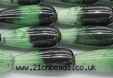 CCB960 15 inches 6*16mm teardrop hydrogrossular gemstone beads