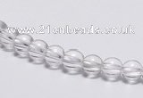 CCC01 15 inches 6mm round white crystal beads Wholesale