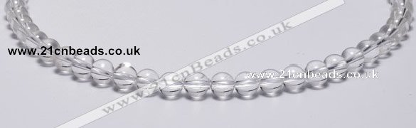 CCC02 15 inches 8mm round white crystal beads Wholesale