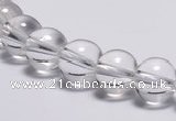 CCC03 15 inches 10mm round white crystal beads Wholesale