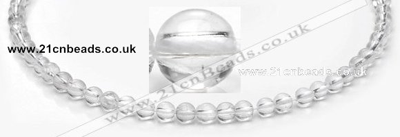 CCC06 15.5 inches 6mm round white crystal beads Wholesale