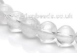 CCC07 15.5 inches 10mm round white crystal beads Wholesale