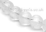 CCC08 15.5 inches 12mm round white crystal beads Wholesale