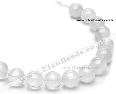 CCC11 15.5 inches 18mm round white crystal beads Wholesale