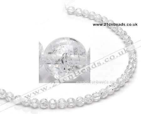 CCC12 grade A 6mm round white crystal beads Wholesale