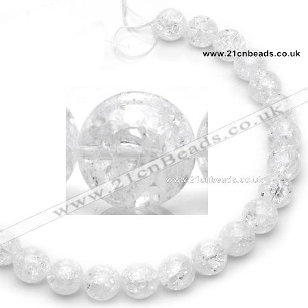 CCC17 14mm round grade A white crystal beads Wholesale
