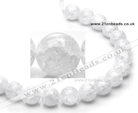 CCC18 16mm round grade A white crystal beads Wholesale