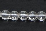 CCC203 15.5 inches 10mm round grade AB natural white crystal beads