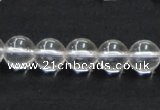 CCC203 15.5 inches 10mm round grade AB natural white crystal beads