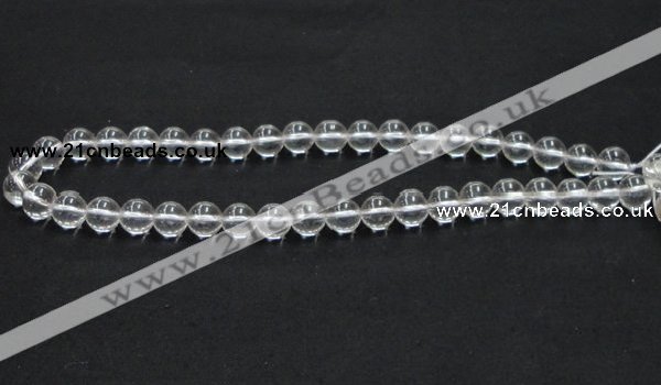 CCC203 15.5 inches 10mm round grade AB natural white crystal beads