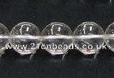 CCC205 15.5 inches 14mm round grade AB natural white crystal beads