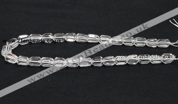 CCC217 10*14mm faceted freeform grade AB natural white crystal beads