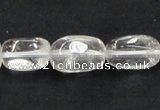 CCC222 10*16mm nugget grade AB natural white crystal beads