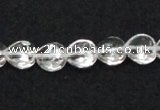 CCC237 10*10mm faceted heart grade AB natural white crystal beads