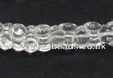 CCC239 9*12mm double heart-shaped grade AB natural white crystal beads