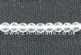 CCC251 15.5 inches 6mm faceted round grade A natural white crystal beads