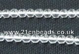 CCC258 15.5 inches 6mm round grade A natural white crystal beads