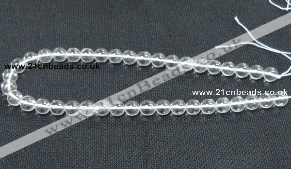 CCC259 15.5 inches 10mm round grade A natural white crystal beads