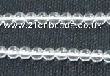 CCC277 15.5 inches 4mm round A grade natural white crystal beads