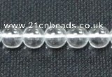 CCC280 15.5 inches 14mm round A grade natural white crystal beads