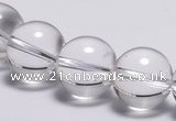 CCC31 15.5 inches 12mm round synthetic white crystal beads